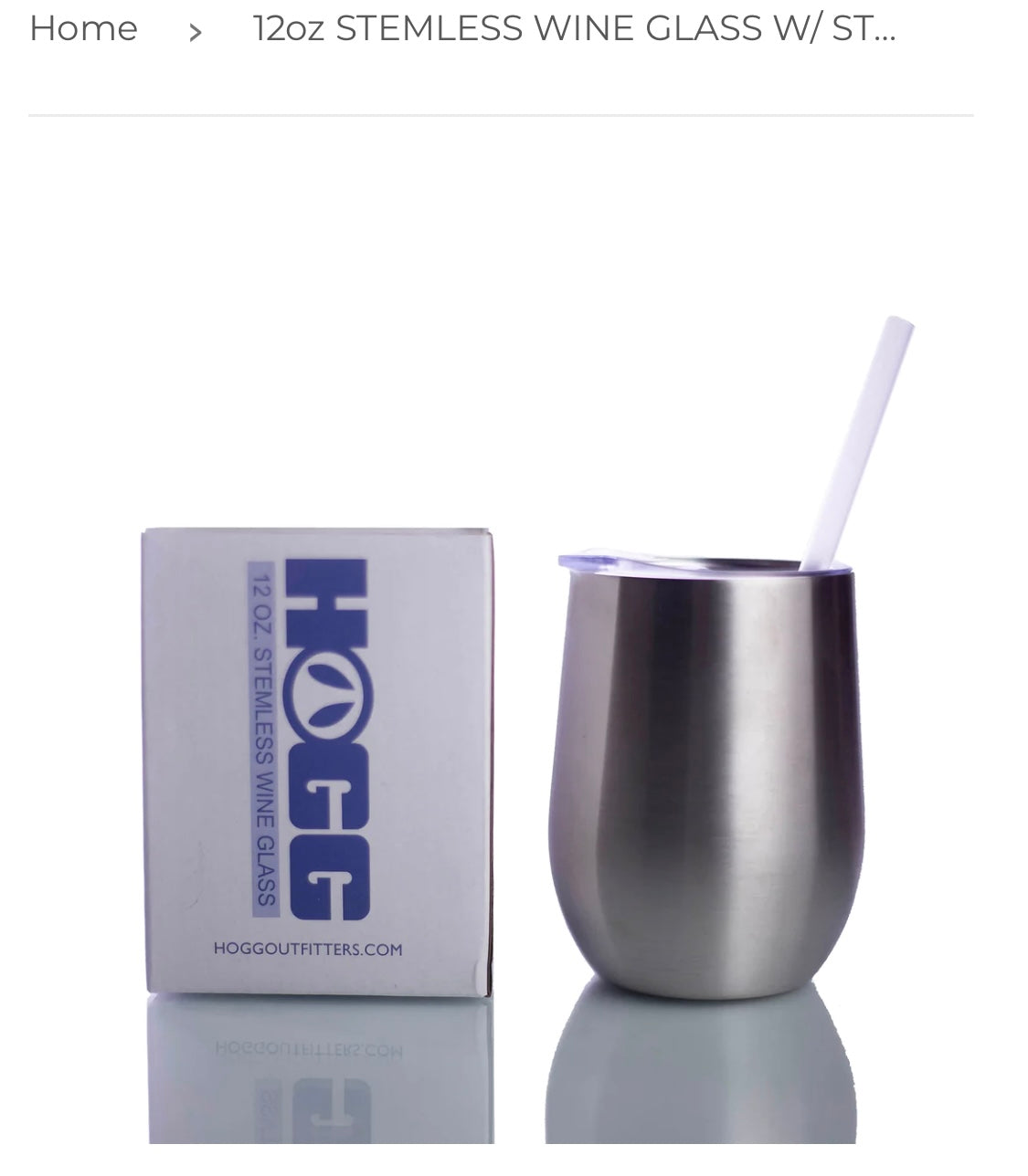 1 Stainless 12 oz wine tumbler